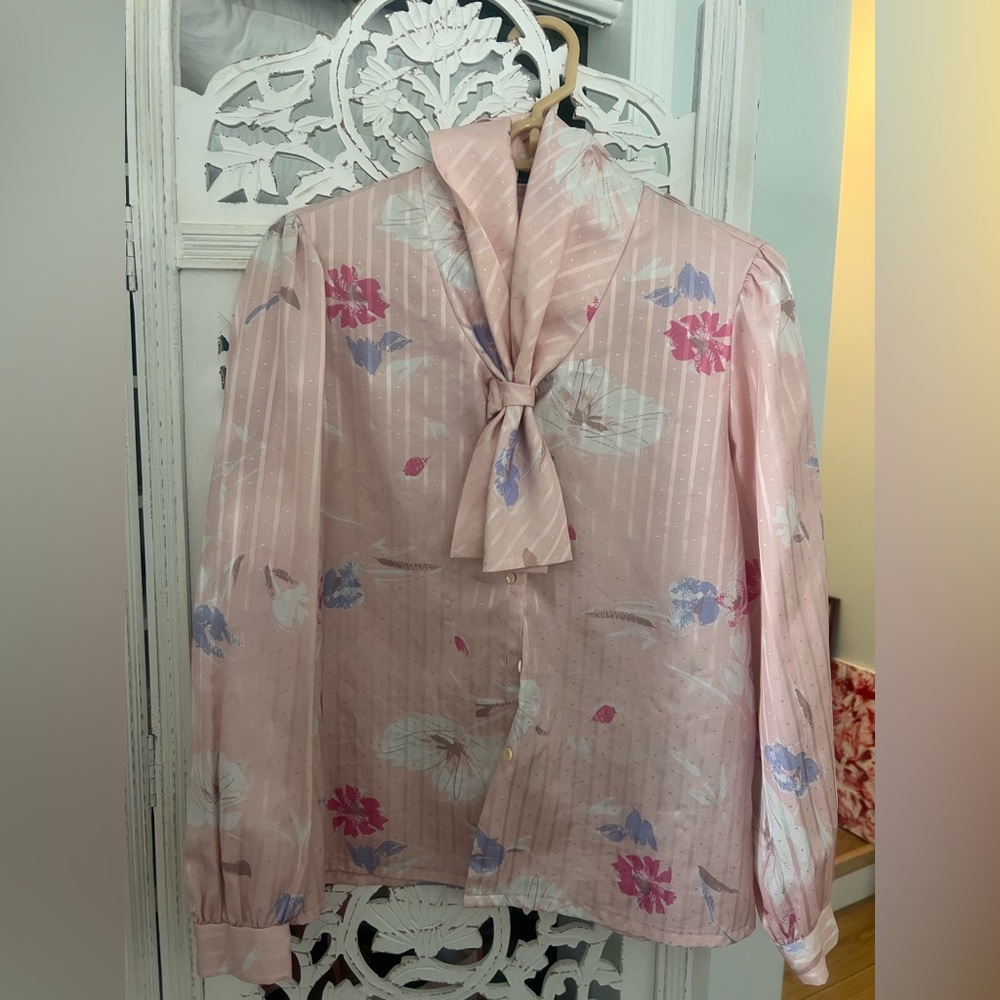 Vintage Floral Blouse